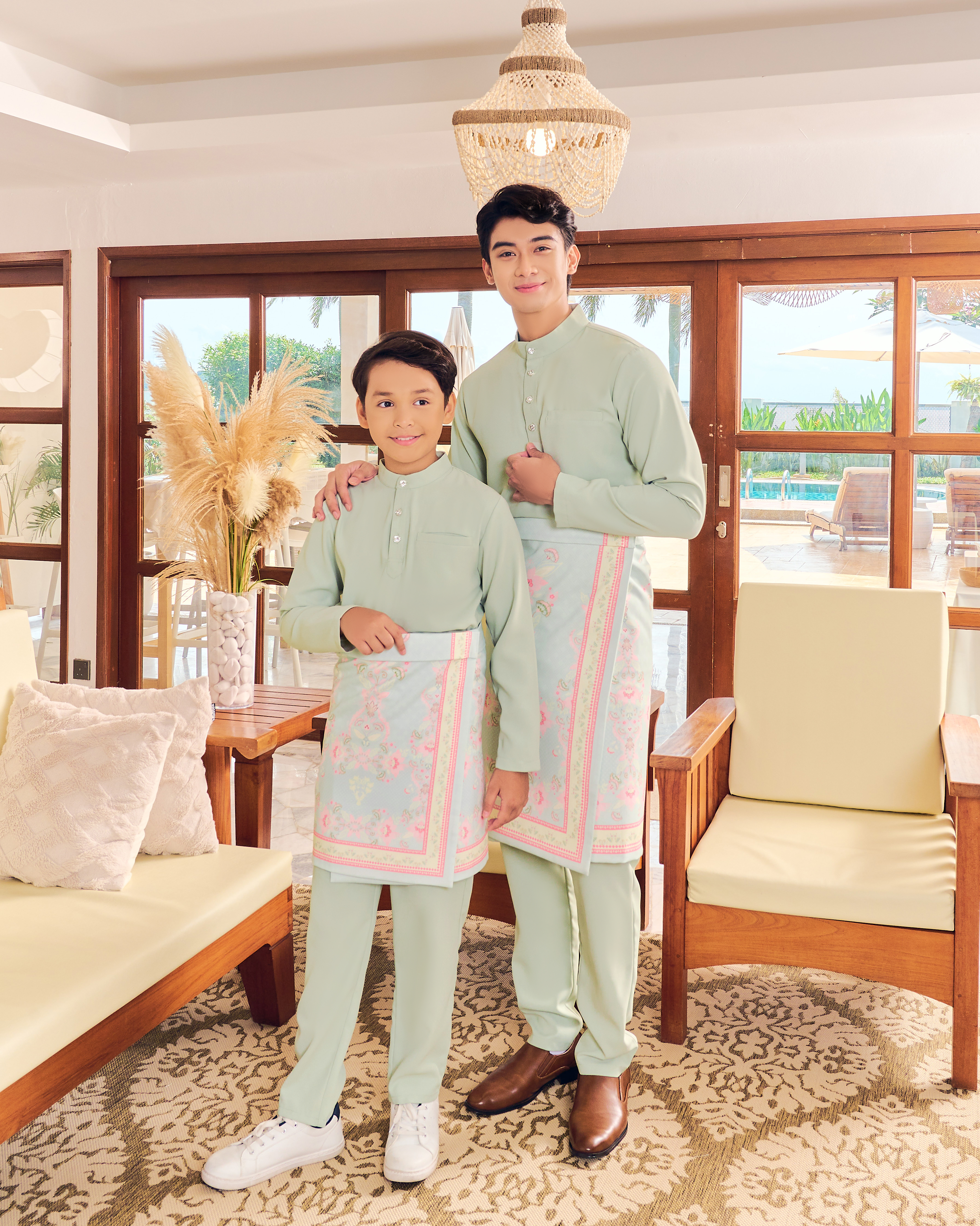 JAZZMAN BAJU MELAYU - SAGE GREEN